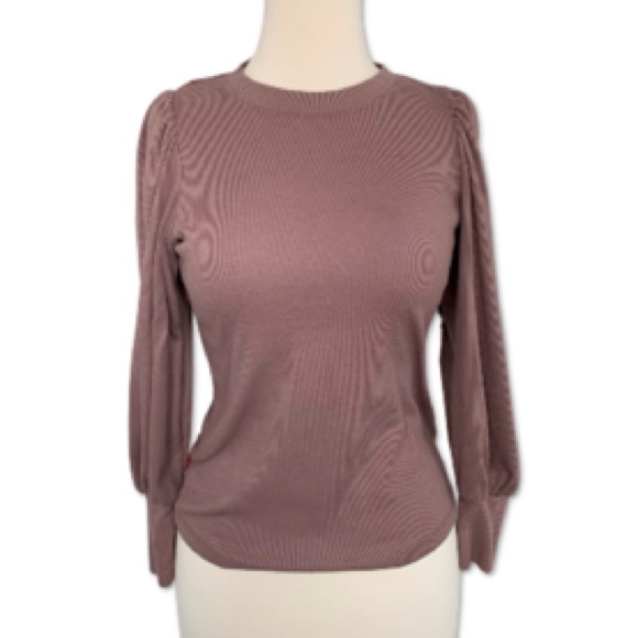 Philosophy Mauve three-quarter length sleeve light sweater - Picture 1 of 5